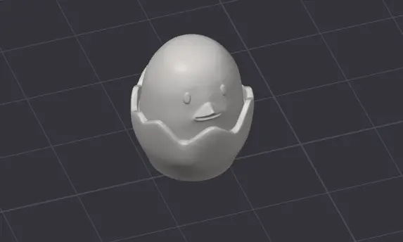 Ovo Miniatura (PLA Fosforescente, Branco)