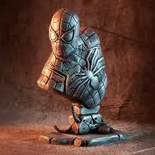 Homem-Aranha (Busto) (PLA Fosforescente, Azul)