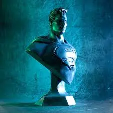 Superman (Busto) (PLA Fosforescente, Azul)