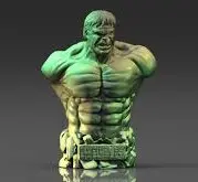 Hulk (Busto) (PLA Fosforescente, Azul)