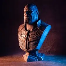 Thanos (Busto) (PLA Fosforescente, Azul)