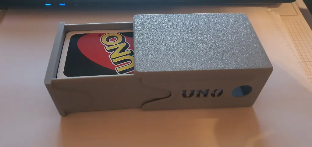 Caixinha para Baralho UNO (PETG Comum, Branco)