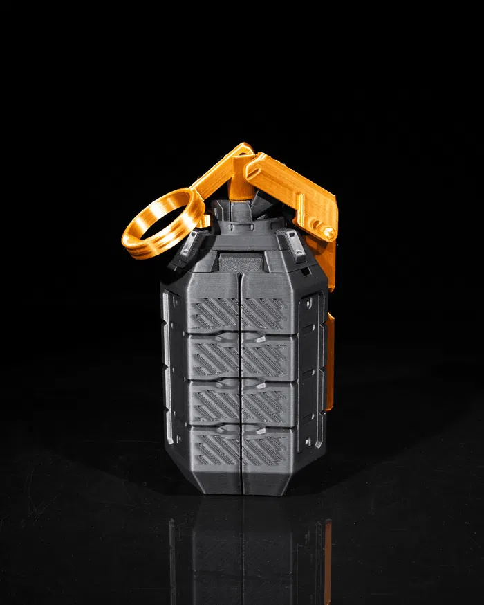 Grenade Portable Controller Holder (PLA Fosforescente, Azul)