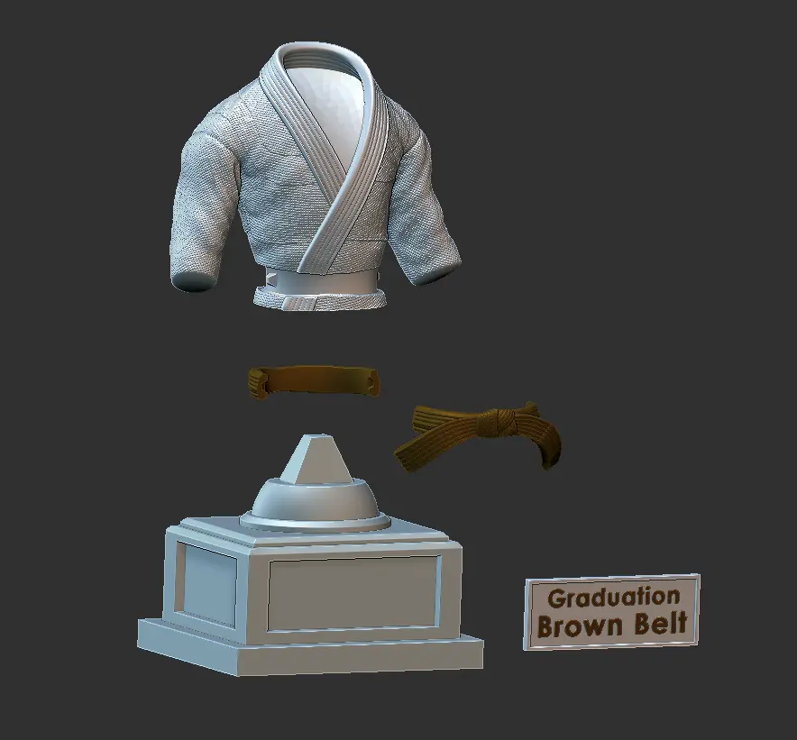 Troféu Karatê/Jiu-Jitsu (Pequeno)